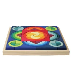 Arcs in Squares Wooden Building Block Set