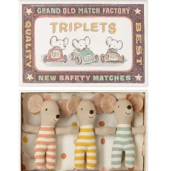 Baby Mice Triplets in a Matchbox
