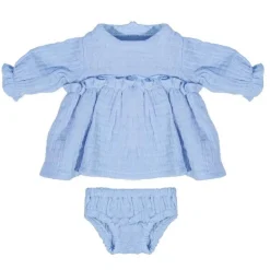 Blue Cotton Dress - 12"