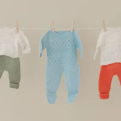 Blue Knit Doll Pajamas - 15