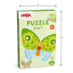 Butterfly 2-in-1 Wooden Puzzle