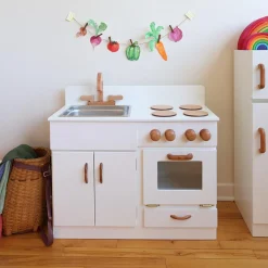 Classic Wooden Play Kitchen - White
