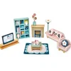Dovetail Wooden Dollhouse Living Room Set