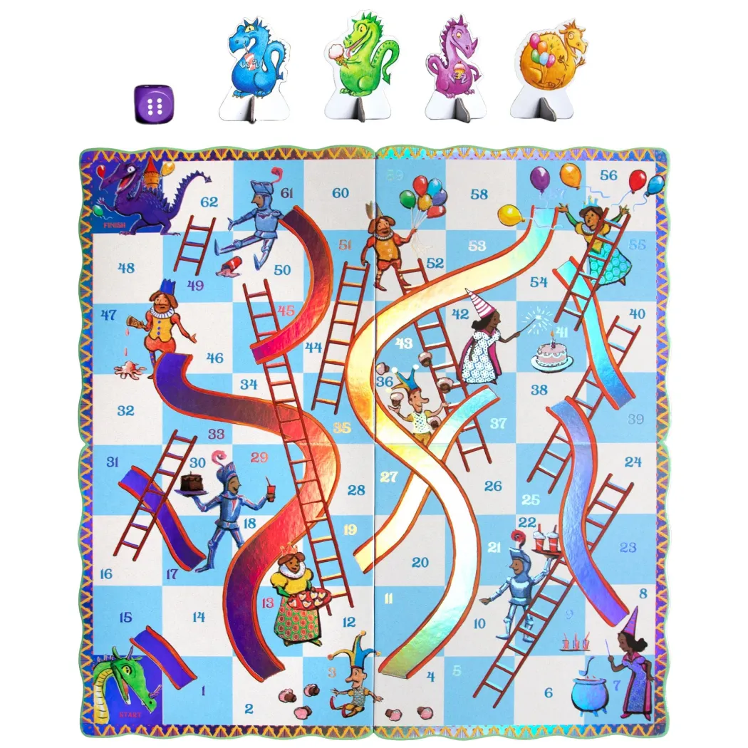 Dragons Shaped Slips & Ladders Board Game