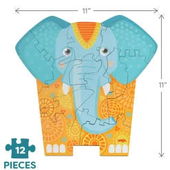 Elephant 2-in-1 Wooden Puzzle