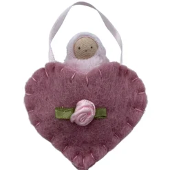 Felt Heart Pocket Baby