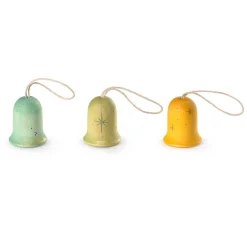 Jingle Joy Bells Wooden Ornament Set