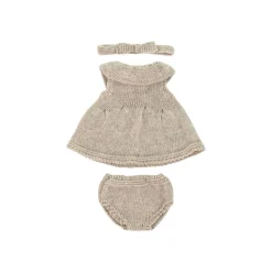 Knit Doll Outfit - 12" Dress & Headband