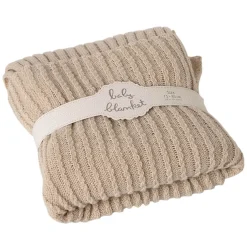 Knit Ribbed Baby Blanket
