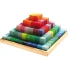 Large Stepped Pyramid Wooden Math Blocks