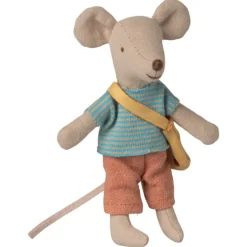 Little Brother Mouse with Cheese Bag