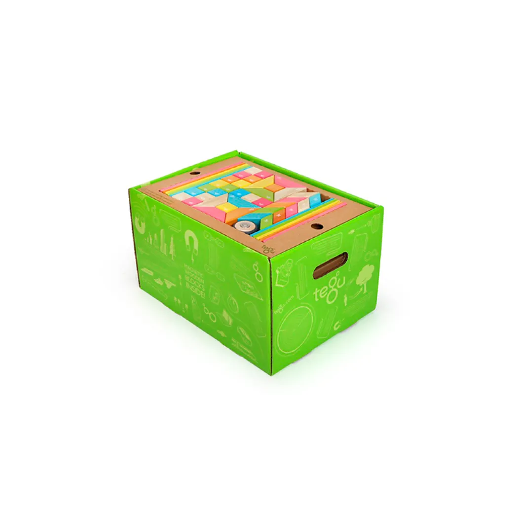 Magnetic Wooden Blocks Classroom Kit - 240 Pieces