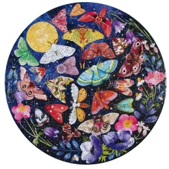 Moths 500 Piece Round Puzzle