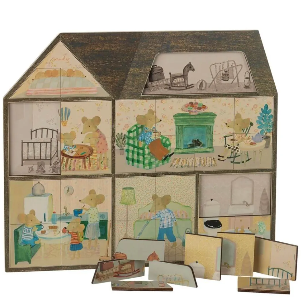 Mouse Hole Farmhouse Wooden Puzzle