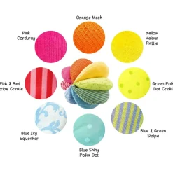 Rainbow Fabric Baby Ball