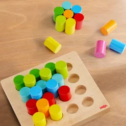 Rainbow Risers Wooden Stacking Game