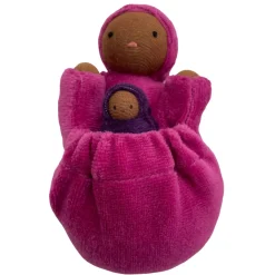 Raspberry Pink Pocket Mama Waldorf Doll