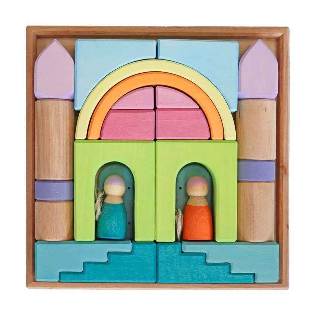 Wooden Building World Cloud Play Set