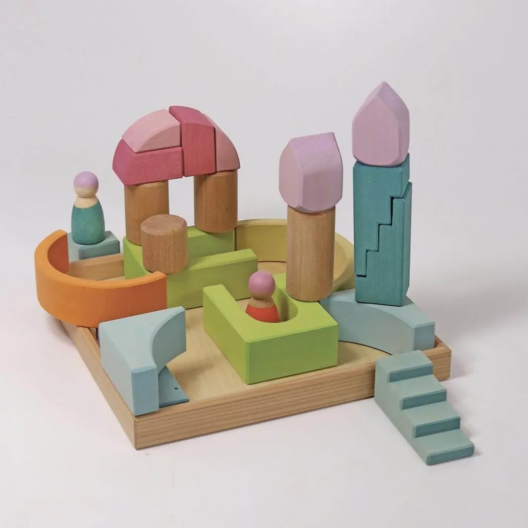 Wooden Building World Cloud Play Set