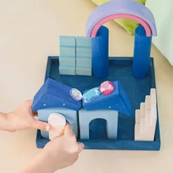 Wooden Building World Polar Light Set