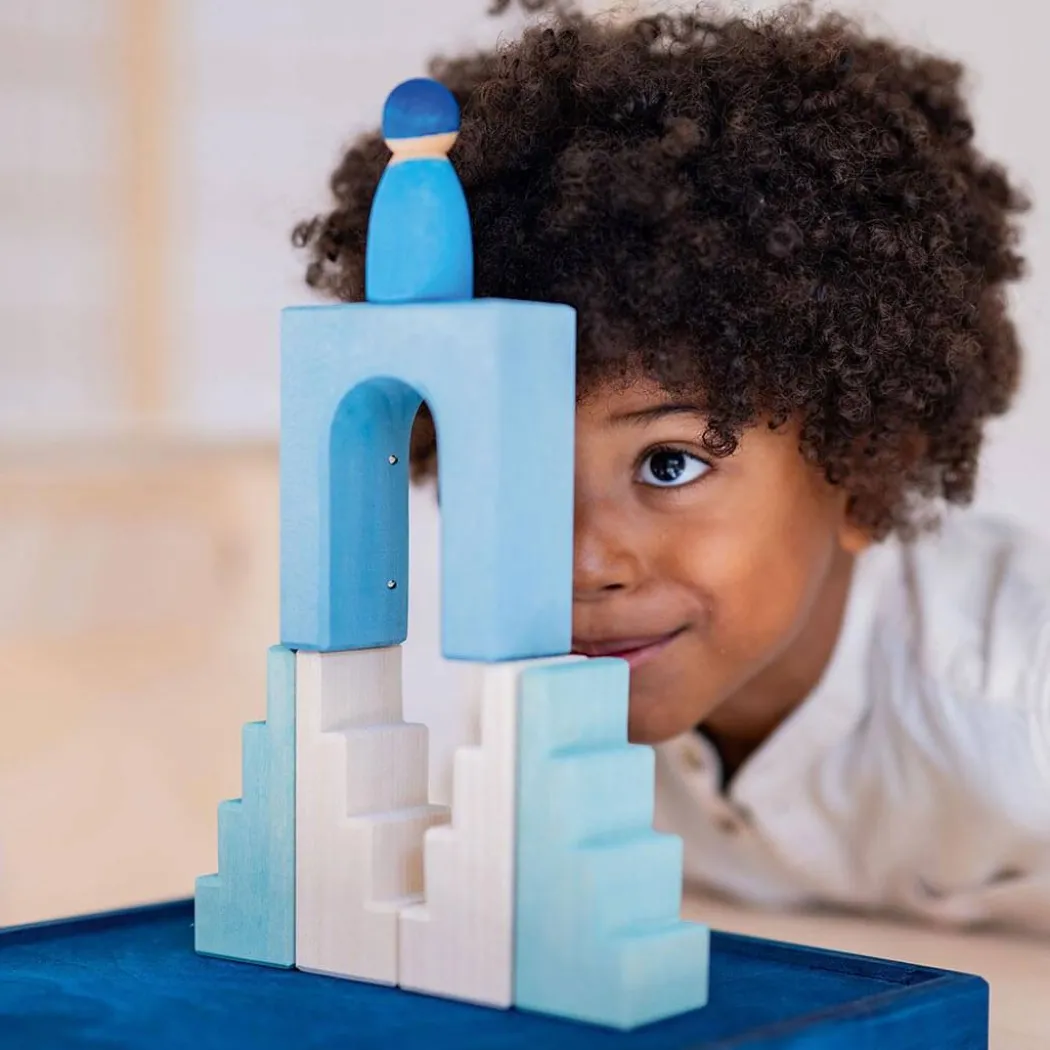 Wooden Building World Polar Light Set