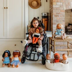 Wooden Doll Wheelchair