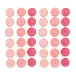 Wooden Mandala Set, Pink Flowers