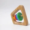 Wooden Rainbow Pyramid Rattle