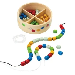 Wooden Threading Beads Set
